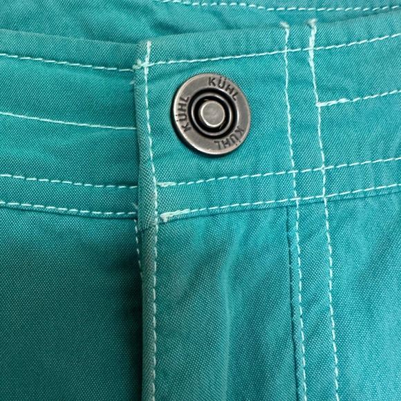 Kuhl Green Vintage Patina Dye Shorts sz 4 - Picture 8 of 8